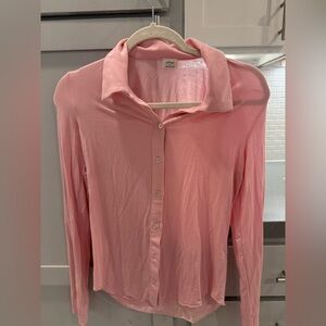 Wilfred Pink Button-Down Long Sleeve Shirt